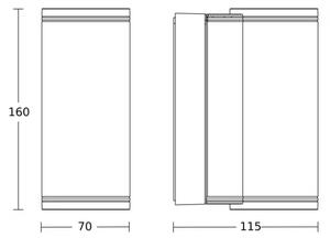 Steinel 087753 - Applique da esterno a LED 2xGU10/14,5W/230V L 940 IP44