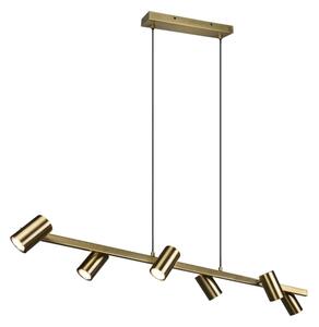 Trio - Lampadario a cavo MARLEY 6xGU10/35W/230V ottone