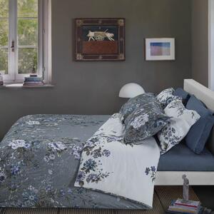 Completo Copripiumino MATRIMONIALE - 255X255 175X205 2 FEDERE 50X80 Winter Fantasy GRIGIO Raso Di Cotone Caleffi
