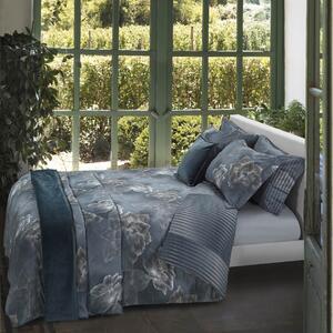 Completo Copripiumino MATRIMONIALE - 255X255 175X205 2 FEDERE 50X80 Macroflowers AVIO Raso Di Cotone Caleffi