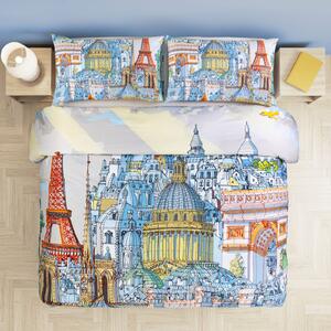 Completo Copripiumino MATRIMONIALE Paris UNICA Cotone Caleffi