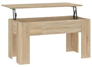 Tavolino da Salotto Rovere Sonoma 101x49x52cm Legno Multistrato
