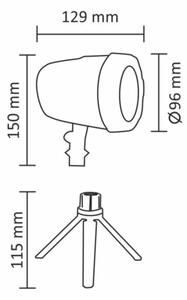 Proiettore laser LED da esterno LED/5W/230V IP44
