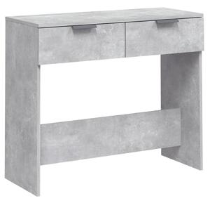 Tavolino da Salotto Grigio Cemento 90x36x75cm Legno Multistrato