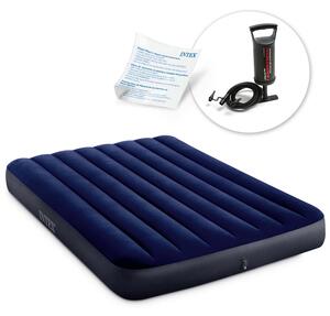 Materasso gonfiabile 191x137x25 cm con pompa a pistone INTEX 64758