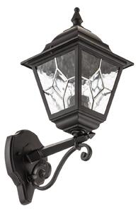 Lampade da esterno Elstead, Norfolk NR1, dimmerabile, Nero, Vetro, Antico