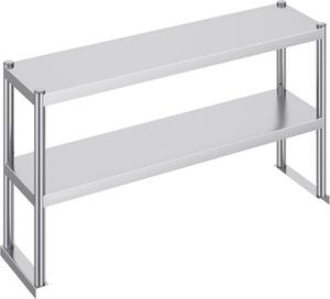 Tavolo da lavoro Tavolo da cucina Tavolo di preparazione Commerciale - 1219x640 mm - Tavolo robusto per catering e cucina - Ideale per la preparazione degli alimenti