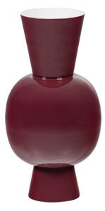 Vaso burgundy in metallo (altezza totale 38 cm) Auri – WOOOD