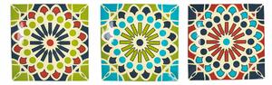 Set 6 Piatti Piani Quadrato in Porcellana 30 cm Villa d'Este Home Tivoli Agadir