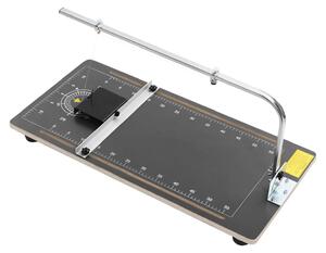 Tavolo da taglio a filo caldo per schiuma - 38x78 cm, 24 W - Temperatura regolabile - Angolo 0–45° - Filo di nicromo - Spina UE - Nero