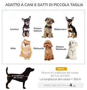 PawHut cuccia per cane da interno cuccia gatto cuccia cane cuccia cane piccolo cuccia gatto interno Grigio, marrone 57 × 46 × 17.5cm