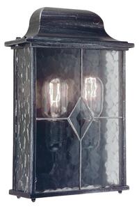 Lampade da esterno Elstead, Wexford WX7, dimmerabile, Nero, Vetro, Antico