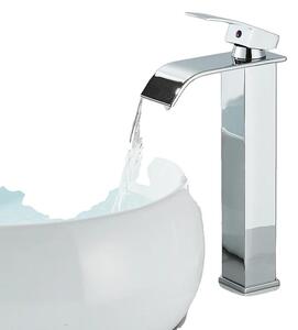 Rubinetto per lavabo, bocca flessibile, installazione a soffitto, cromato