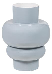 Vaso grigio chiaro in metallo (altezza totale 27 cm) Auri – WOOOD