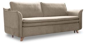 Divano in velluto beige 225 cm Charming Charlie - Miuform