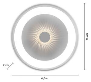 JUST LIGHT. Plafoniera Vertigo LED, CCT, Ø 46,5 cm, bianco