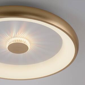 JUST LIGHT. Plafoniera Vertigo LED, CCT, Ø 61,5 cm, ottone