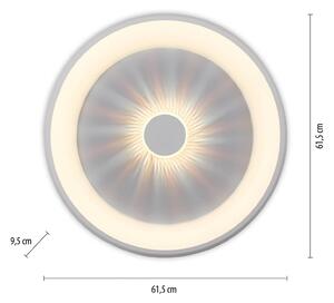 JUST LIGHT. Plafoniera Vertigo LED, CCT, Ø 61,5 cm, bianco