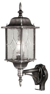 Applique da esterno Wexford con sensore, nero/argento, IP44