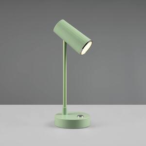 Reality Leuchten Lampada LED da tavolo Lenny CCT con accu, verde