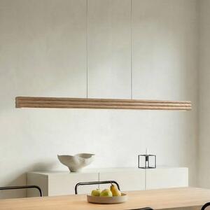 Lampada a sospensione Annetta Lucande, dimmerabile, Legno chiaro, Soggiorno / Sala da pranzo, Legno, Moderno, Lampada a sospensione