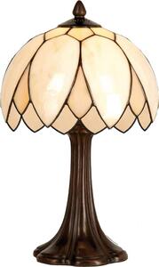 Lampada da tavolo Tiffany Clayre & Eef Ø 25x42 cm Vetro beige marrone
