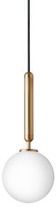 Lampada a sospensione Nuura Aps, Miira 1, dimmerabile, Dorato / Ottone, Soggiorno, Vetro, Design