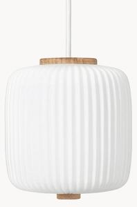 Lampada a sospensione piccola in vetro soffiato opale EK61