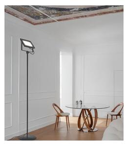 PRATICA LAMPADA DA TERRA LED 50W-100W DIMMERABILE IN METALLO NERO ALTEZZA 180 CM FARO ORIENTABILE