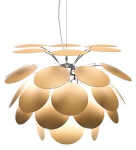 Lampada a sospensione MARSET, Discocó, dimmerabile, Beige, Soggiorno, Plastica, Design