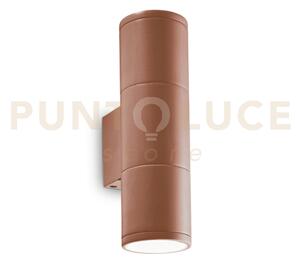 Gun applique esterno ip44 2 luci attacco gu10 coffee