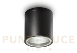 Gun faretto da esterno ip55 1 luce attacco gu10 nero