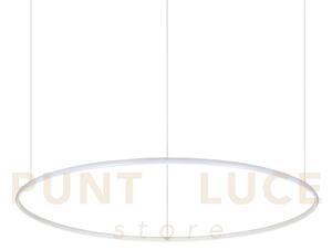 Hulahoop sospensione led led 3000k 46w 3800 lm bianco 100,5cm