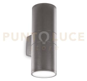 Gun applique esterno ip54 2 luci attacco e27 antracite