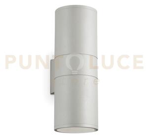 Gun applique esterno ip54 2 luci attacco e27 grigio