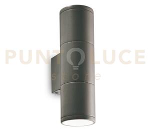 Gun applique esterno ip44 2 luci attacco gu10 antracite