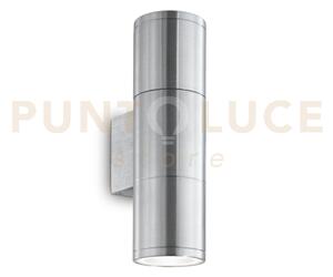Gun applique esterno ip44 2 luci attacco gu10 alluminio