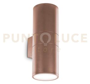 Gun applique esterno ip54 2 luci attacco e27 bianco
