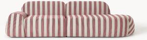 Chaise longue componibile 3 posti a righe Wolke