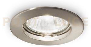 Jazz faretto da incasso nickel 1 luce attacco gu10 d.7,3cm