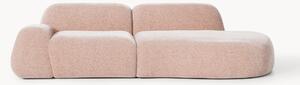 Chaise longue componibile 3 posti in teddy Wolke