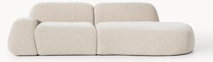 Chaise longue componibile 3 posti in teddy Wolke