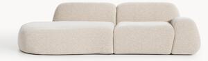 Chaise longue componibile 3 posti in teddy Wolke