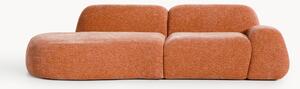 Chaise longue componibile 3 posti in teddy Wolke