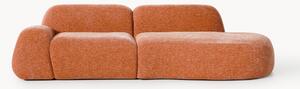 Chaise longue componibile 3 posti in teddy Wolke
