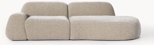 Chaise longue componibile 3 posti in teddy Wolke