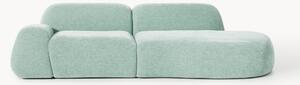 Chaise longue componibile 3 posti in teddy Wolke