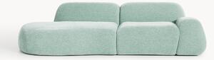 Chaise longue componibile 3 posti in teddy Wolke
