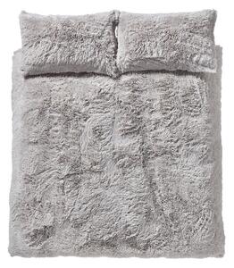 Biancheria grigia estesa per letto matrimoniale 230x220 cm Cuddly Deep Pile - Catherine Lansfield