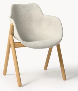 Sedia con braccioli imbottita Carmi